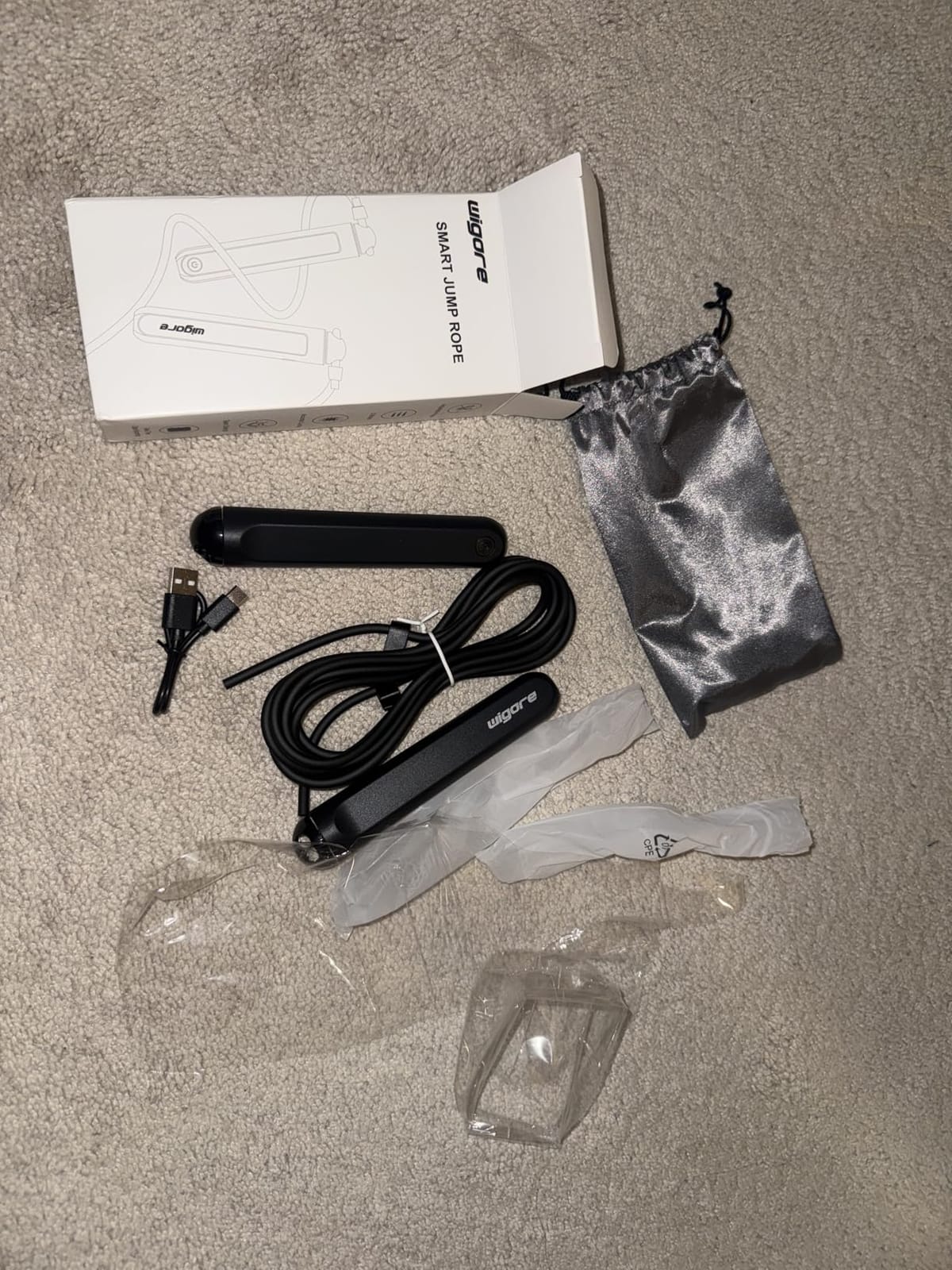 Jump Rope With Counter and App - Tangle-Free Rapid Speed Skipping Rope for Fitness, Home Exercise, Workout customer photo 2