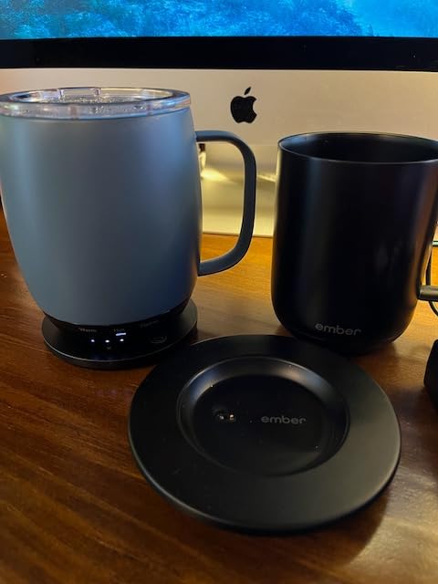Nextmug - Temperature-Controlled, Self-Heating Coffee Mug | (Black - 14 oz.) - No App, Long-Lasting Battery for Work & Study, Great Gift for Coffee Lovers customer photo 1