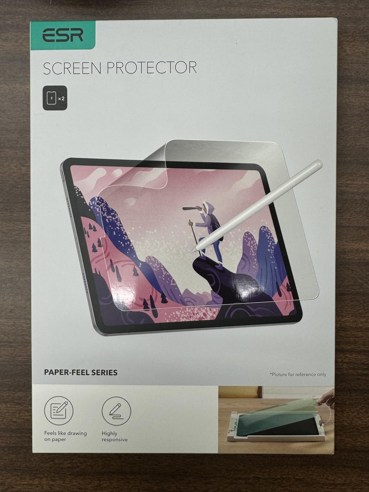 ESR 2 Pack Paper-Feel Screen Protector for iPad A16 11th/10th 11/10.9 Inch | 2025/2022, Write and Draw Like on Paper, Scratch Protection with Easy Application Tray, Thin and Responsive customer photo 1