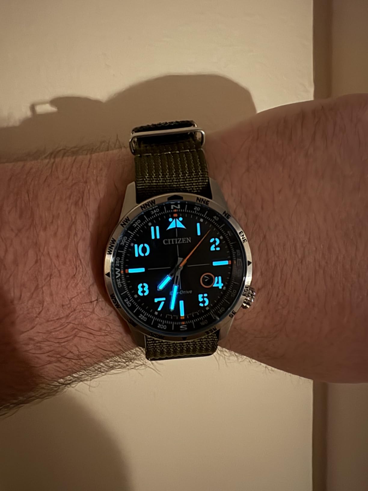Citizen Men's Eco-Drive Weekender Avion Field Watch customer photo 2