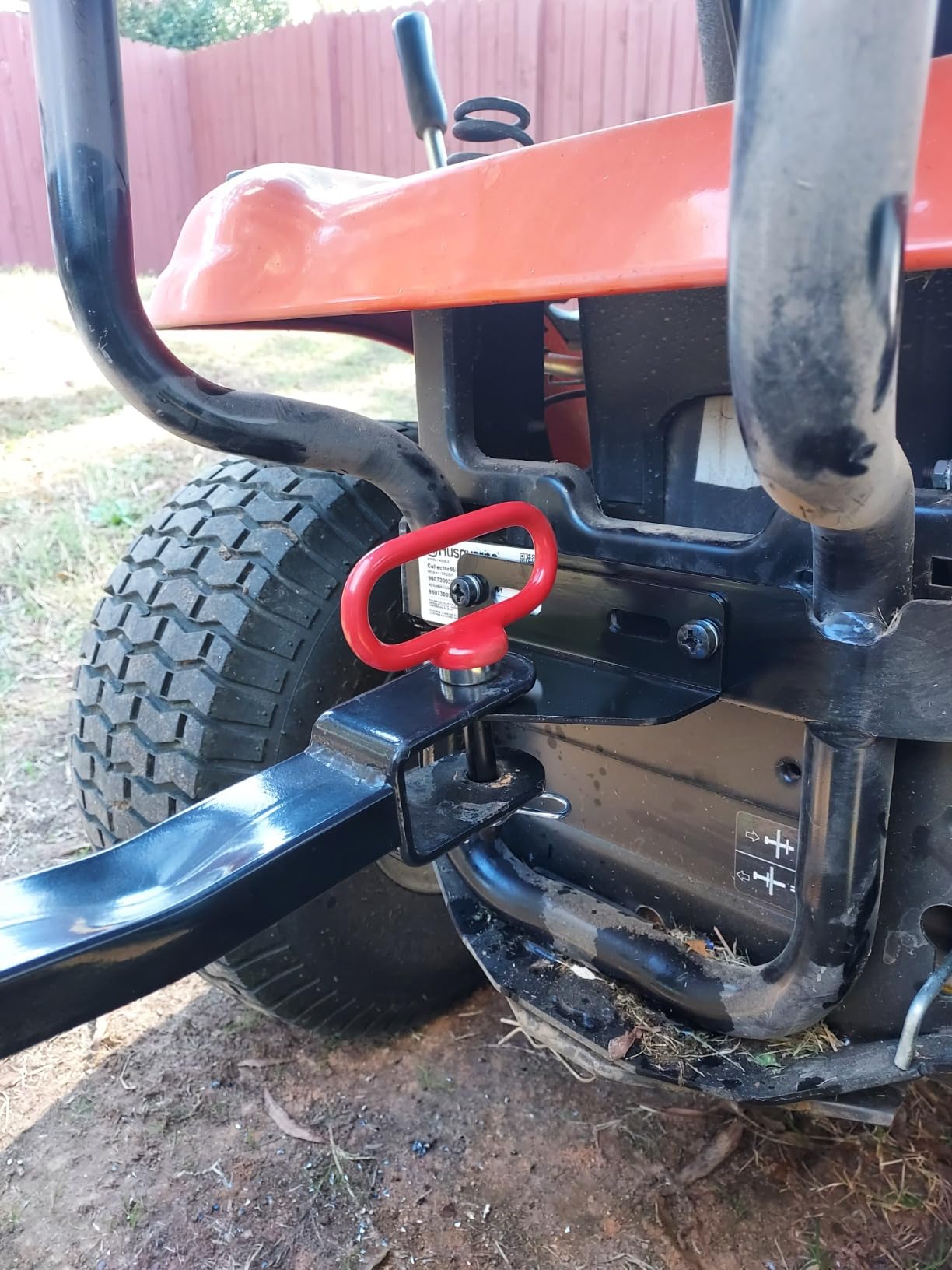 Universal Heavy Duty Zero Turn Mower Trailer Hitch with Magnetic Hitch Pin customer photo 1
