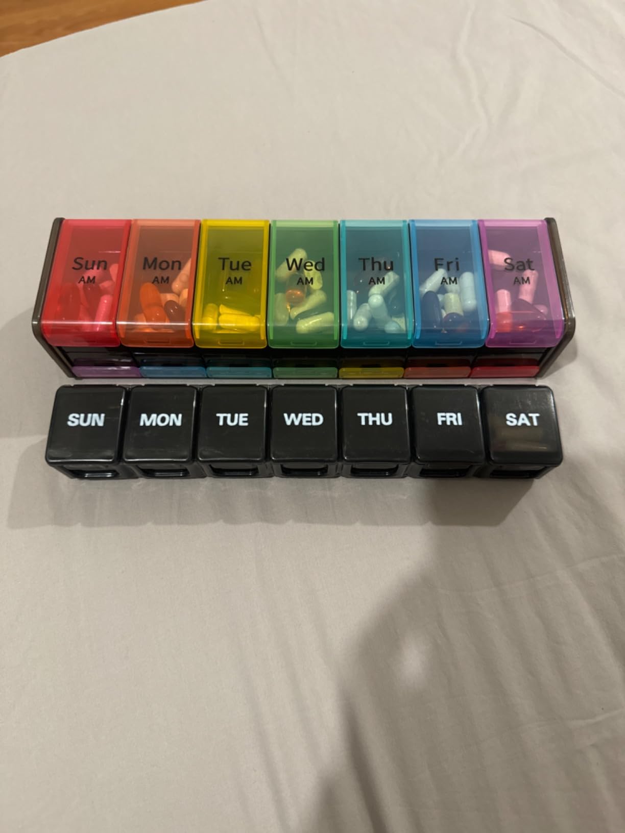 Windtrace Automatic Pill Dispenser for Elderly with Alarm - 28-Slot, Monthly Use, Mix-Proof, Kid-Proof, Built-In Lock, Senior-Friendly, 6-Button, Easy Setup, 5000-Cycle, XL LCD customer photo 1