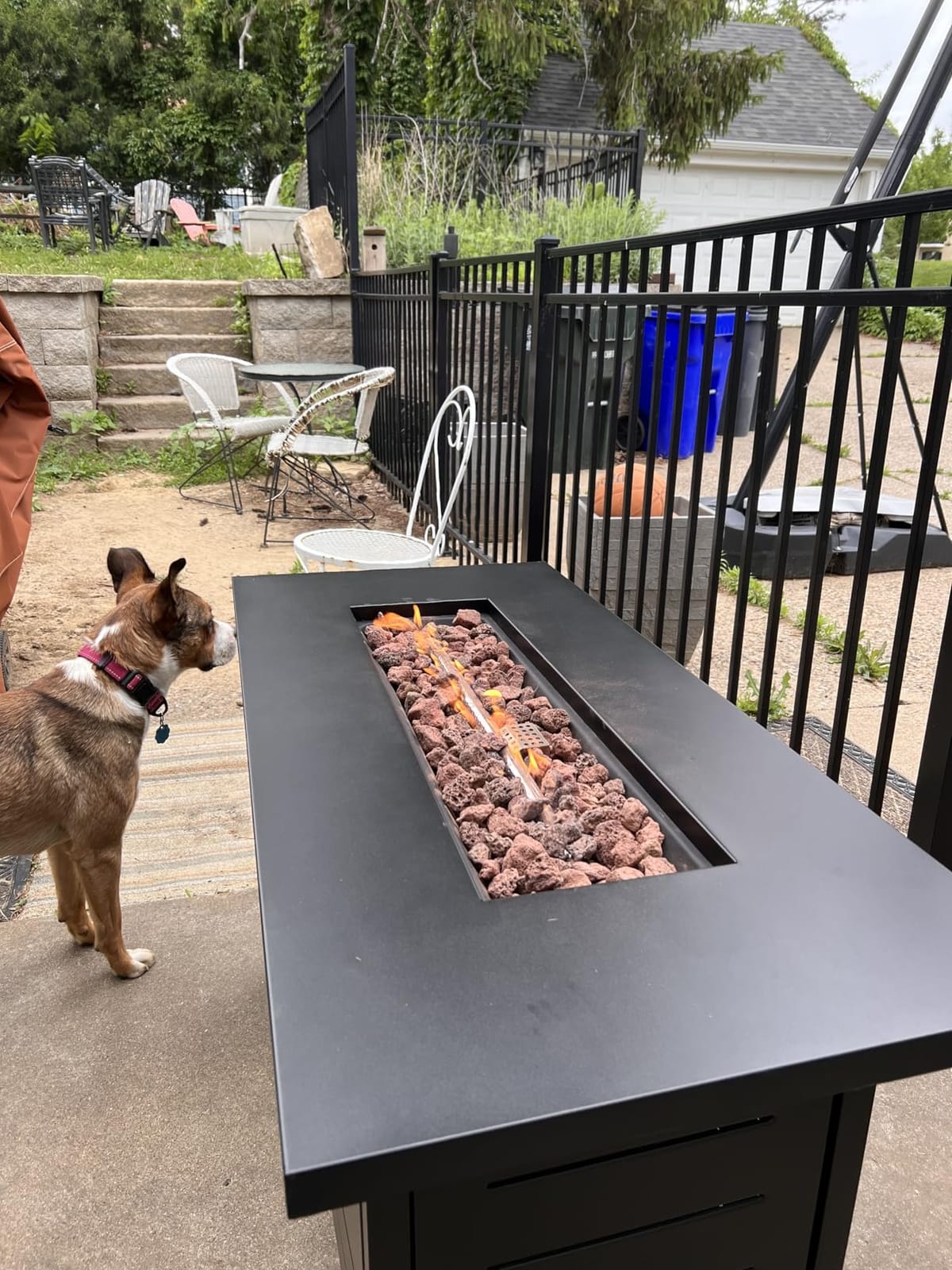Ciays 42 Inch Gas Fire Pit Table, 60,000 BTU Propane Fire Pit for Patio customer photo 1