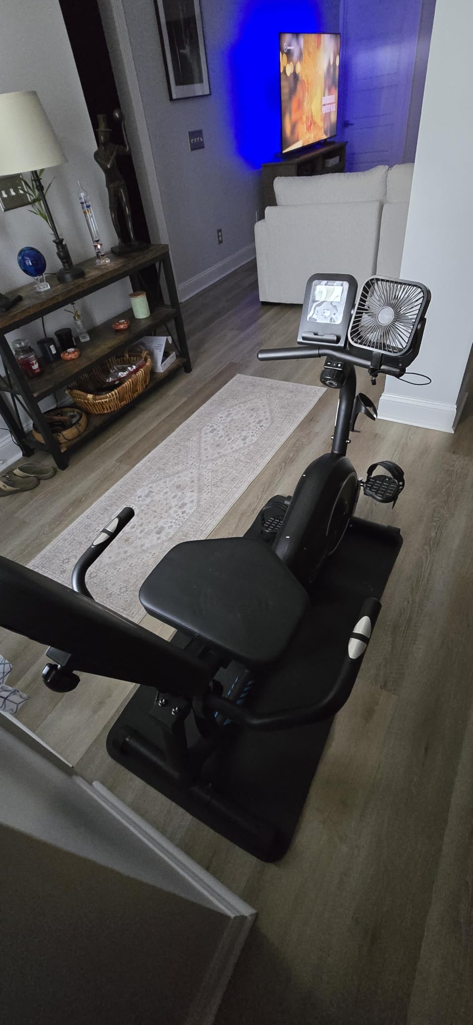 MERACH Recumbent Exercise Bikes for Home with Smart Bluetooth Equipment App customer photo 1