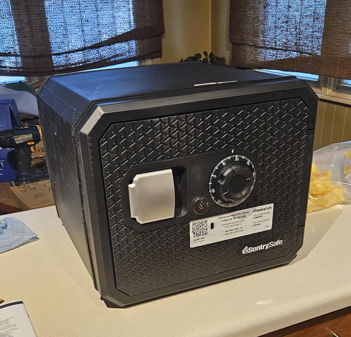 SentrySafe Fireproof and Waterproof Shelf Safe, Large Home or Office Safe with Dial Combination Lock and Override Key, 0.81 Cubic Feet, FPW082KSB customer photo 2