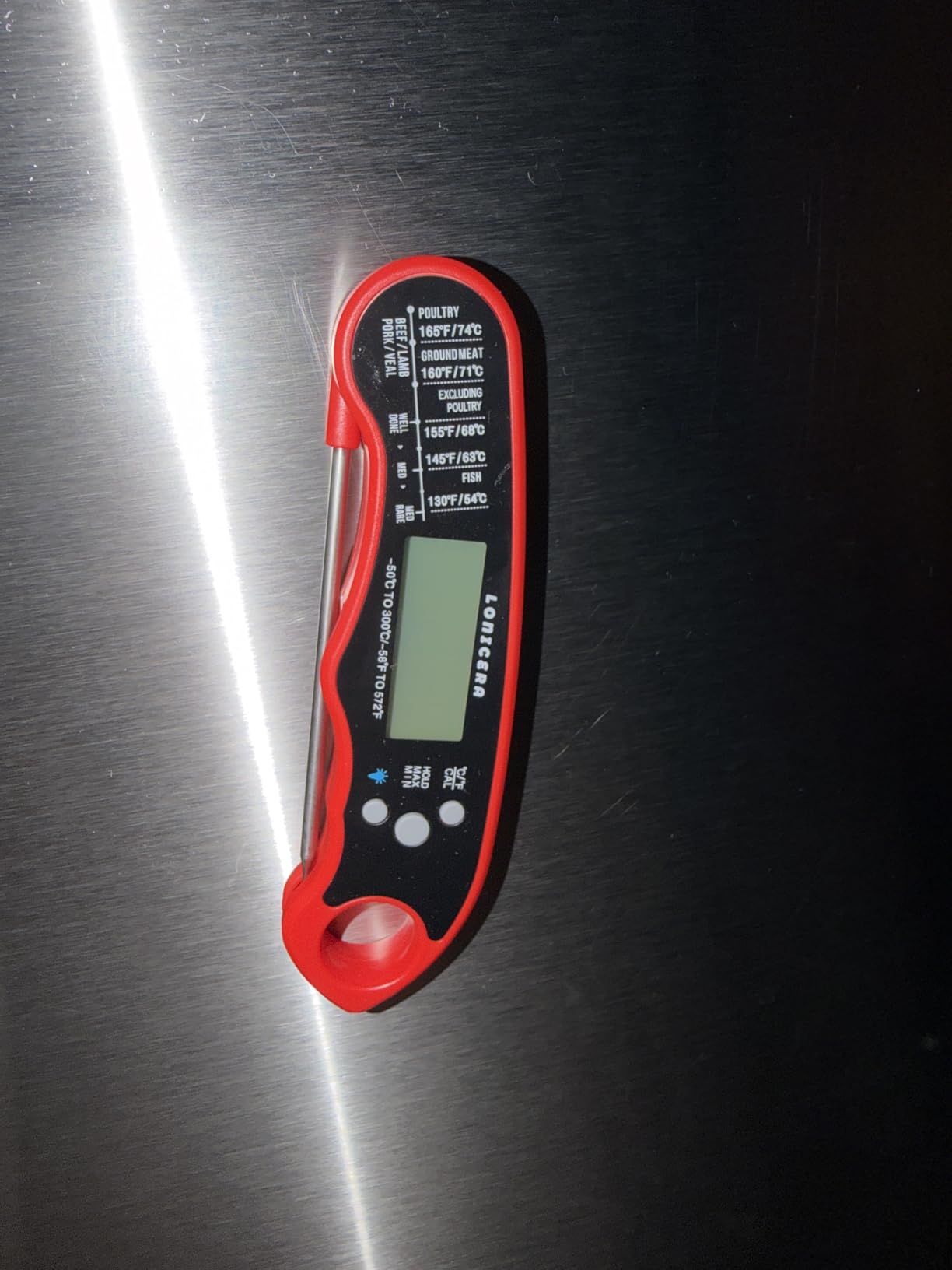 LONICERA Digital Meat Thermometer, 1-4 s Instant Read, Foldable Probe customer photo 2