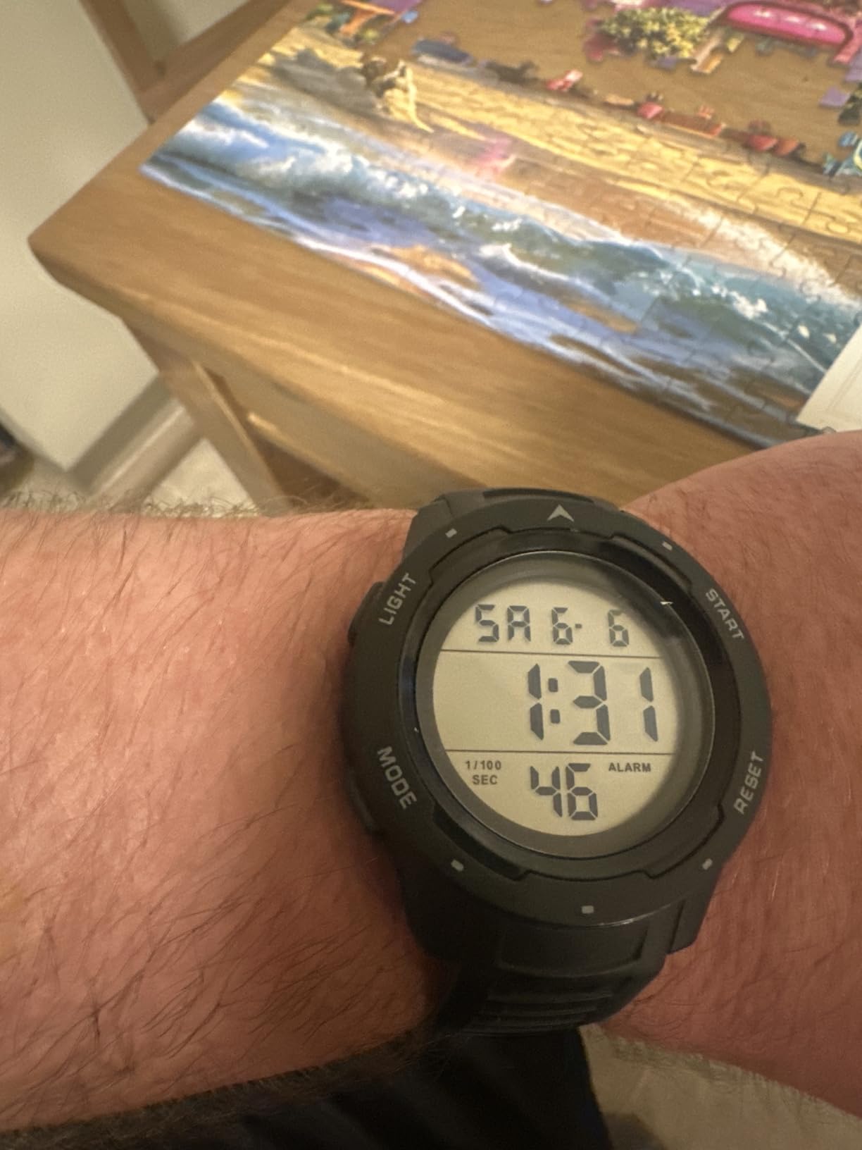GOLDEN HOUR Mens Waterproof Digital Sport Watches Wide Screen Easy Read Display Military Style with Rubber Strap customer photo 1