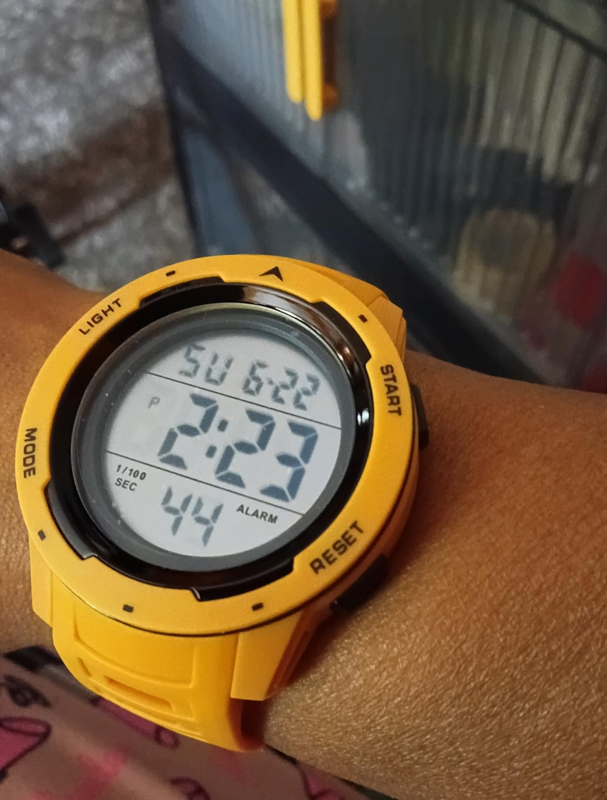 GOLDEN HOUR Mens Waterproof Digital Sport Watches Wide Screen Easy Read Display Military Style with Rubber Strap customer photo 2