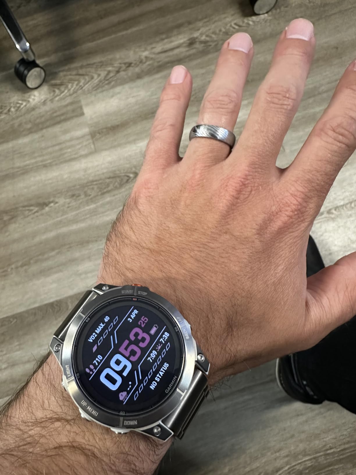 Garmin fēnix 7X Pro Sapphire Solar, Multisport GPS Smartwatch, Built-in Flashlight, Solar Charging Capability, Black customer photo 2