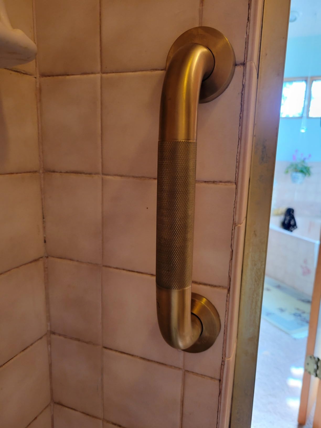 12 Inch White Anti-Slip Shower Grab Bars, 1.25