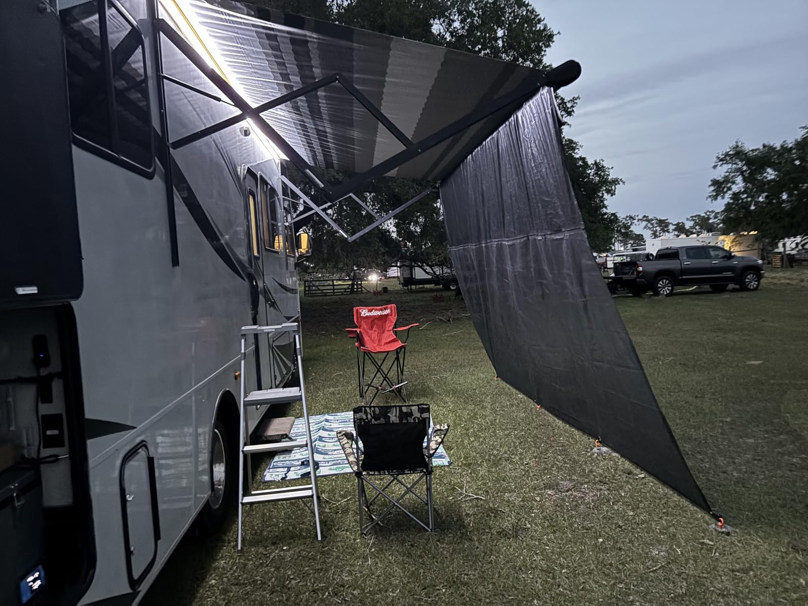 RV Awning Shade Screen with Zipper 9' x 15'3'' customer photo 2