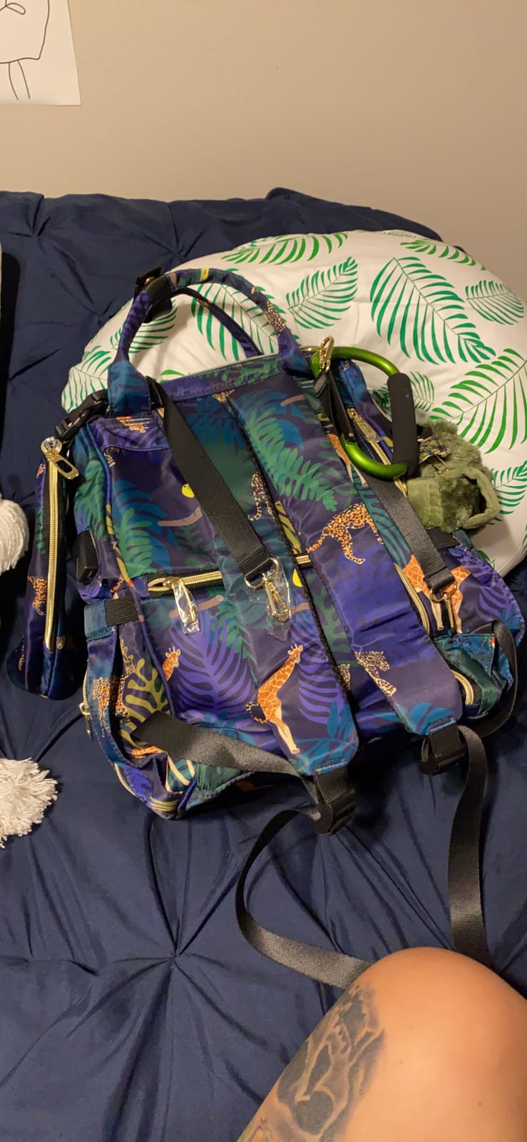 Diaper Bag Backpack for Dad and Mom with USB Charging Port Stroller Straps and Insulated Pocket,army military Travel Nappy Backpack for Daddy/Mommy (DADDY and MOMMY patches) customer photo 1