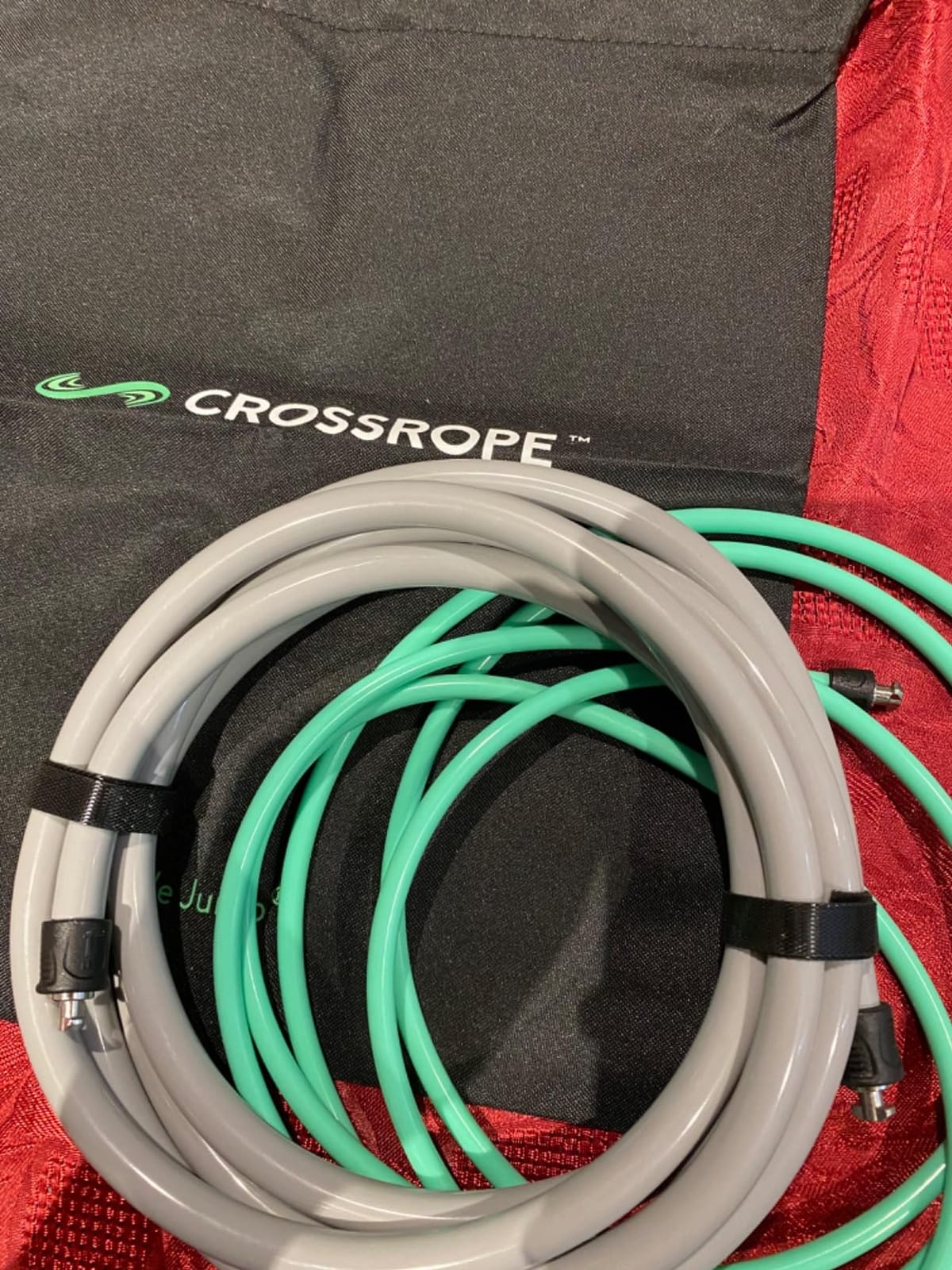 Crossrope AMP Smart Jump Rope Set with Interchangeable Weighted Ropes | Bluetooth-connected handles with 1/4, 1/2 & 1 lb ropes for app-guided cardio, HIIT, and strength workouts customer photo 2
