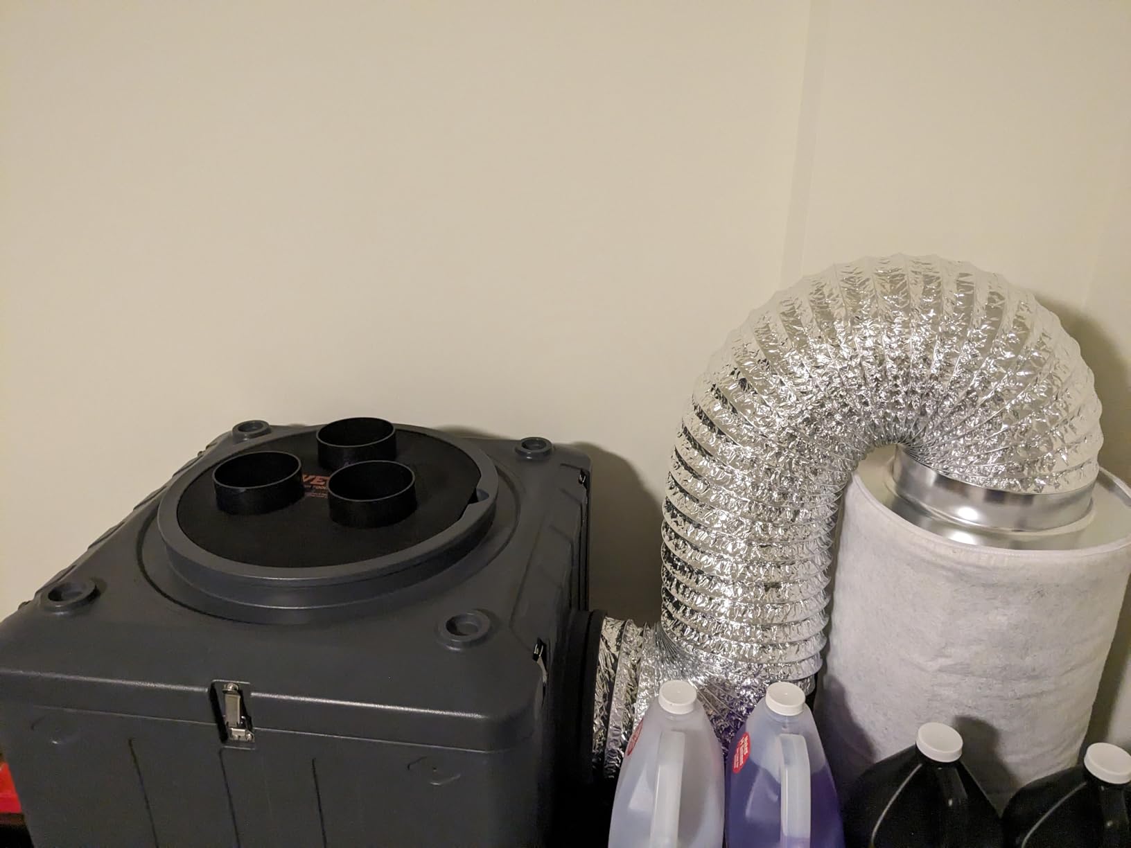 VEVOR Air Scrubber 550 CFM 3-Stage Filtration Stackable Negative Machine customer photo 1