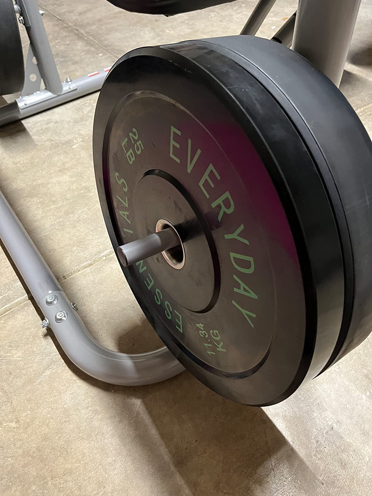 BalanceFrom Olympic Rubber Bumper Weight Plate Set with Steel Hub Inserts – 2-Inch Hole Plates for Strength Training, Powerlifting, and Weightlifting at Home, Garage, or Commercial Gym customer photo 1