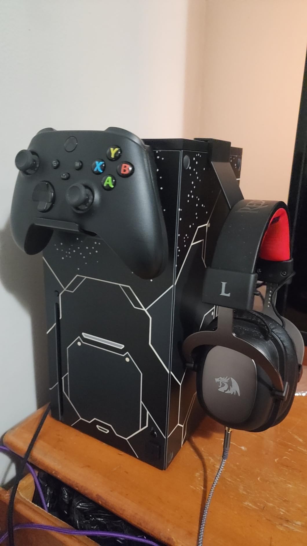 Skin for Console Vinyl Decal Compatible with Xbox Series X (Dark Grey) customer photo 2