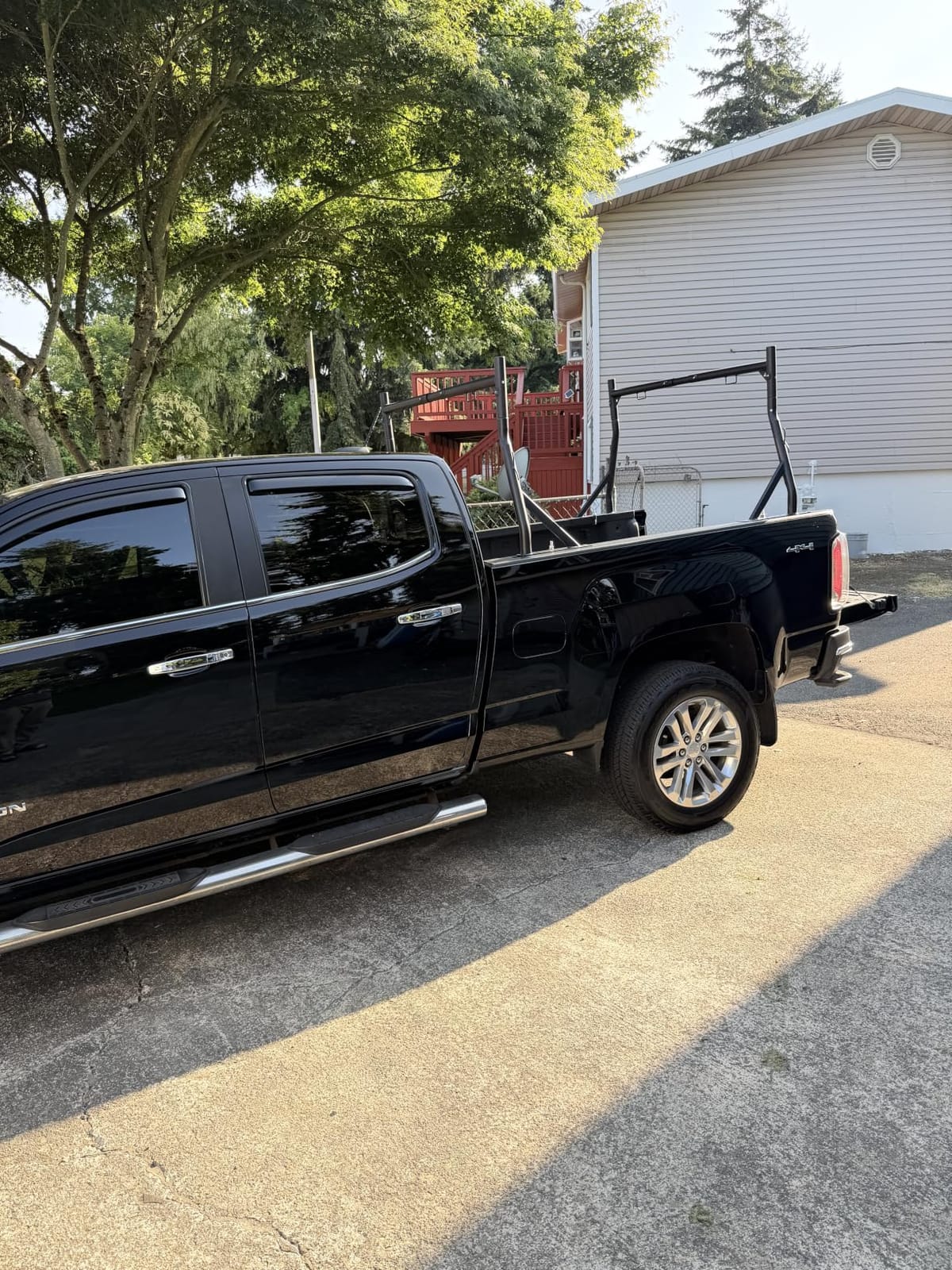 Non-Drilling Steel Truck Rack, Extendable Truck Bed Ladder Rack customer photo 1