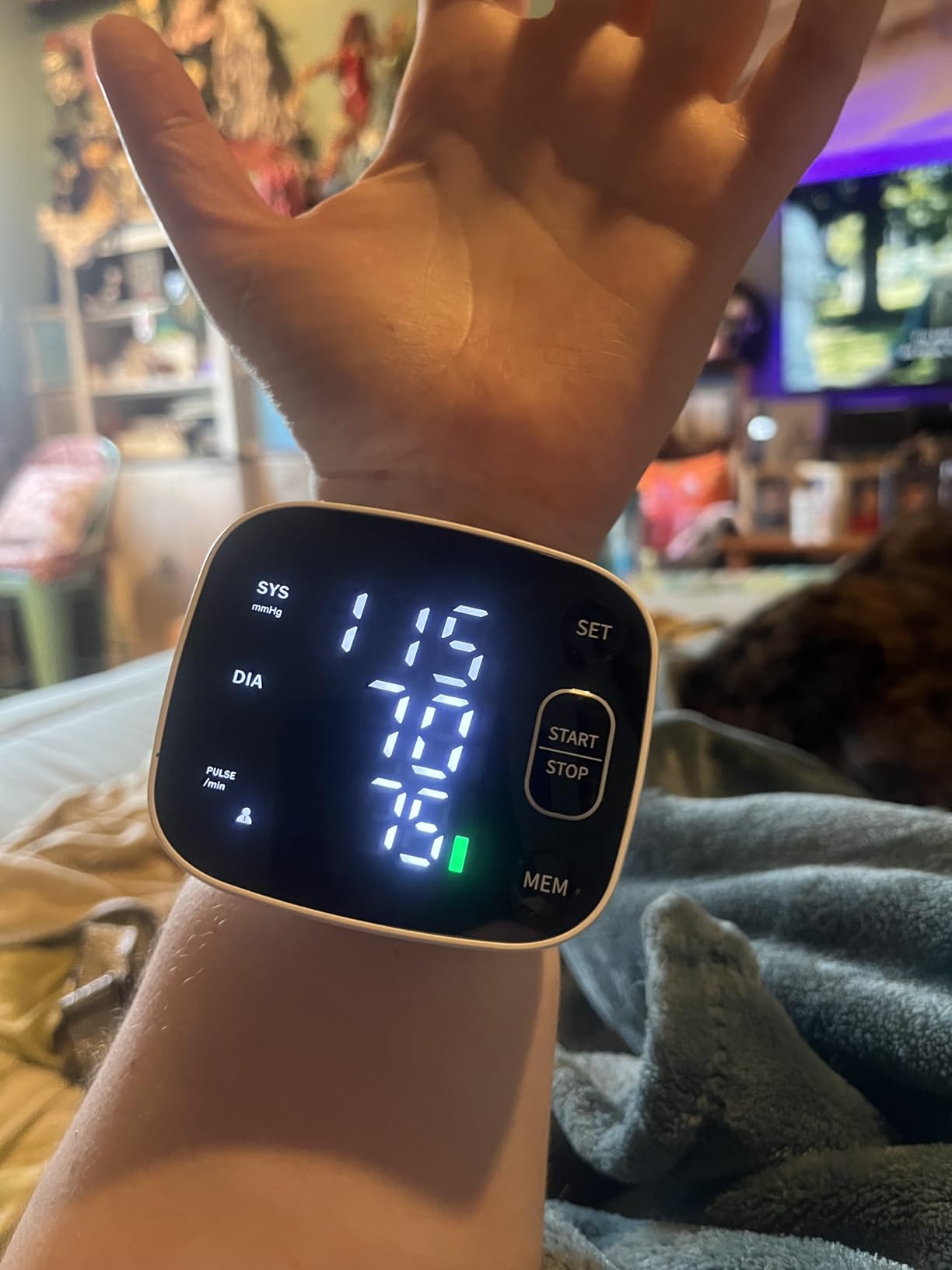 Oklar Wrist Blood Pressure Monitor, FDA Cleared Rechargeable BP Machine | For Home Use, Adjustable Cuff (4.92-8.46