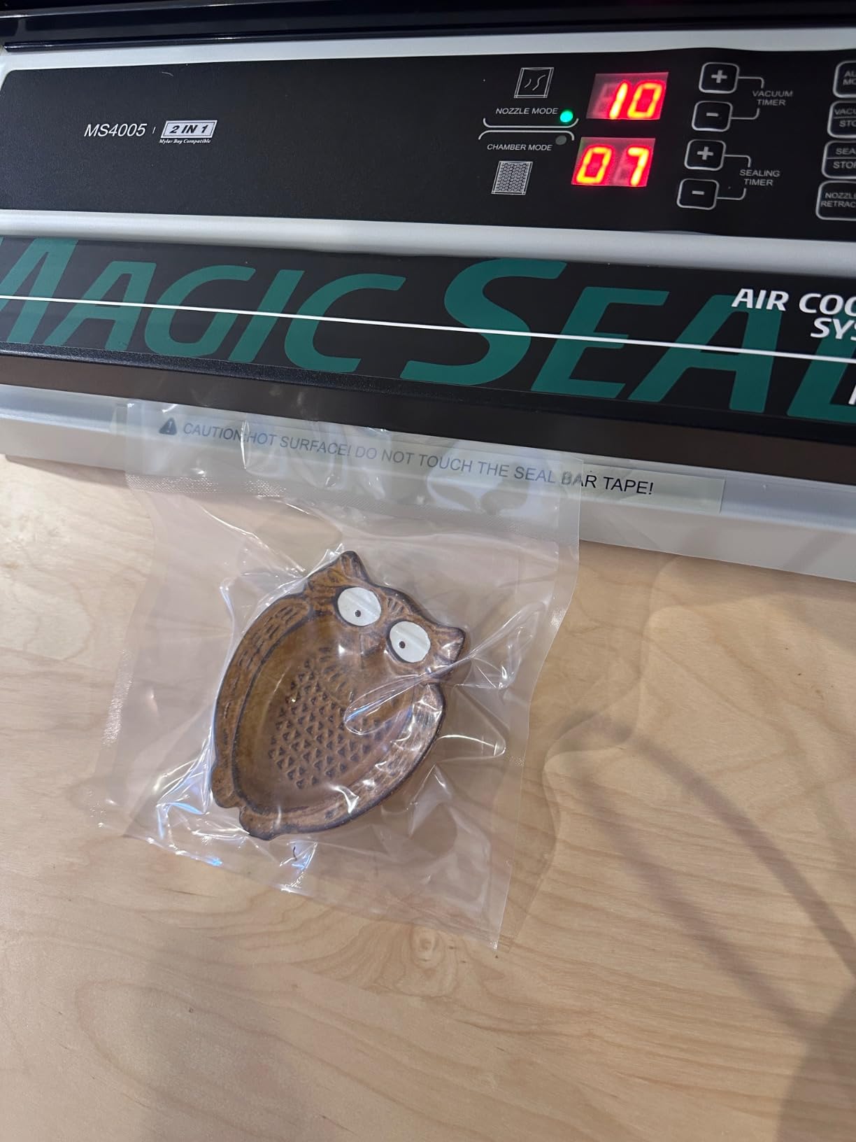 MAGIC SEAL 16'' Commercial Vacuum Sealer Machine, Meat Sealer Vacuum Packing Machine with Double Pump and Auto Cooling System, Sealing and Vacuum Time Control, Compatible with Mylar Bags customer photo 2