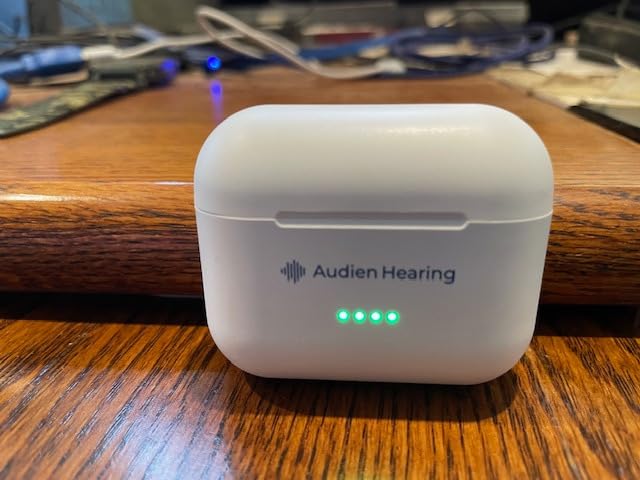 Audien Atom Pro 2 OTC Hearing Aids for Seniors & Adults, Wireless, Rechargeable, Nearly Invisible, Premium Comfort Design, UV Sanitizing Technology, Sound Check Included customer photo 1
