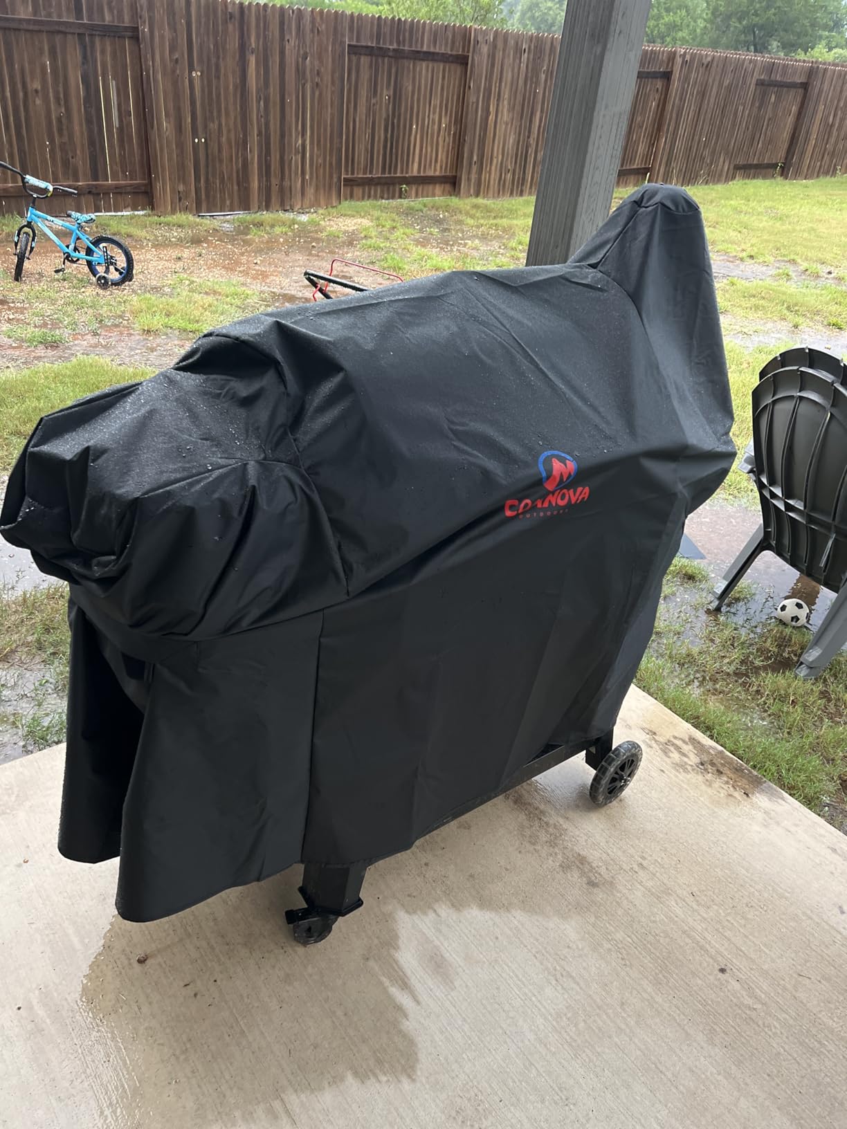 Comnova Grill Cover for Pit Boss 700FB - 600D Wood Pellet Smoker Cover for Pitboss Waterproof & Heavy Duty, Premium Pellet BBQ Cover for Pit Boss 400FB, 700FB, Lexington 500, Pro 600 and Z Grill 550B customer photo 1