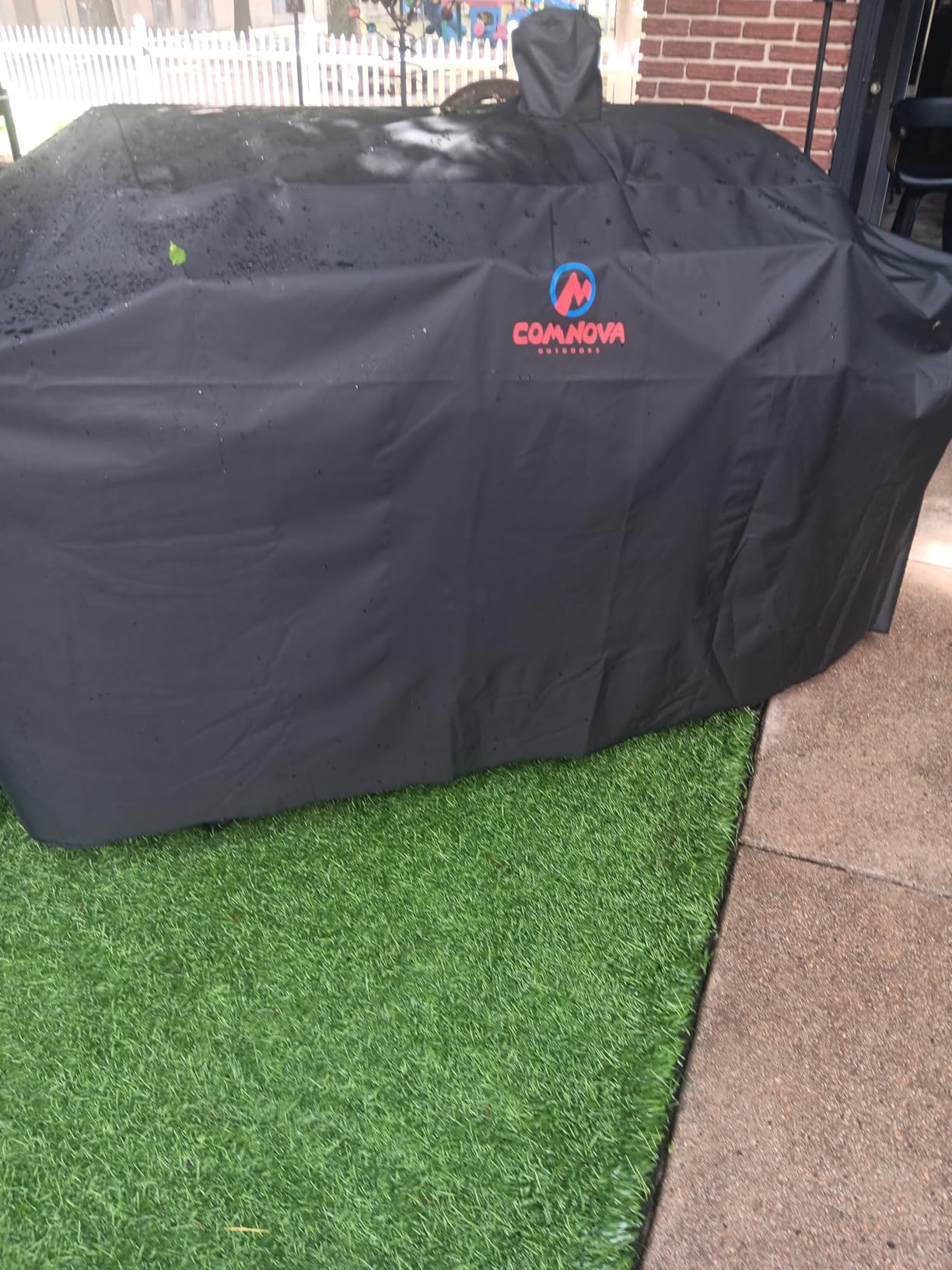 Comnova Grill Cover for Pit Boss 700FB - 600D Wood Pellet Smoker Cover for Pitboss Waterproof & Heavy Duty, Premium Pellet BBQ Cover for Pit Boss 400FB, 700FB, Lexington 500, Pro 600 and Z Grill 550B customer photo 2