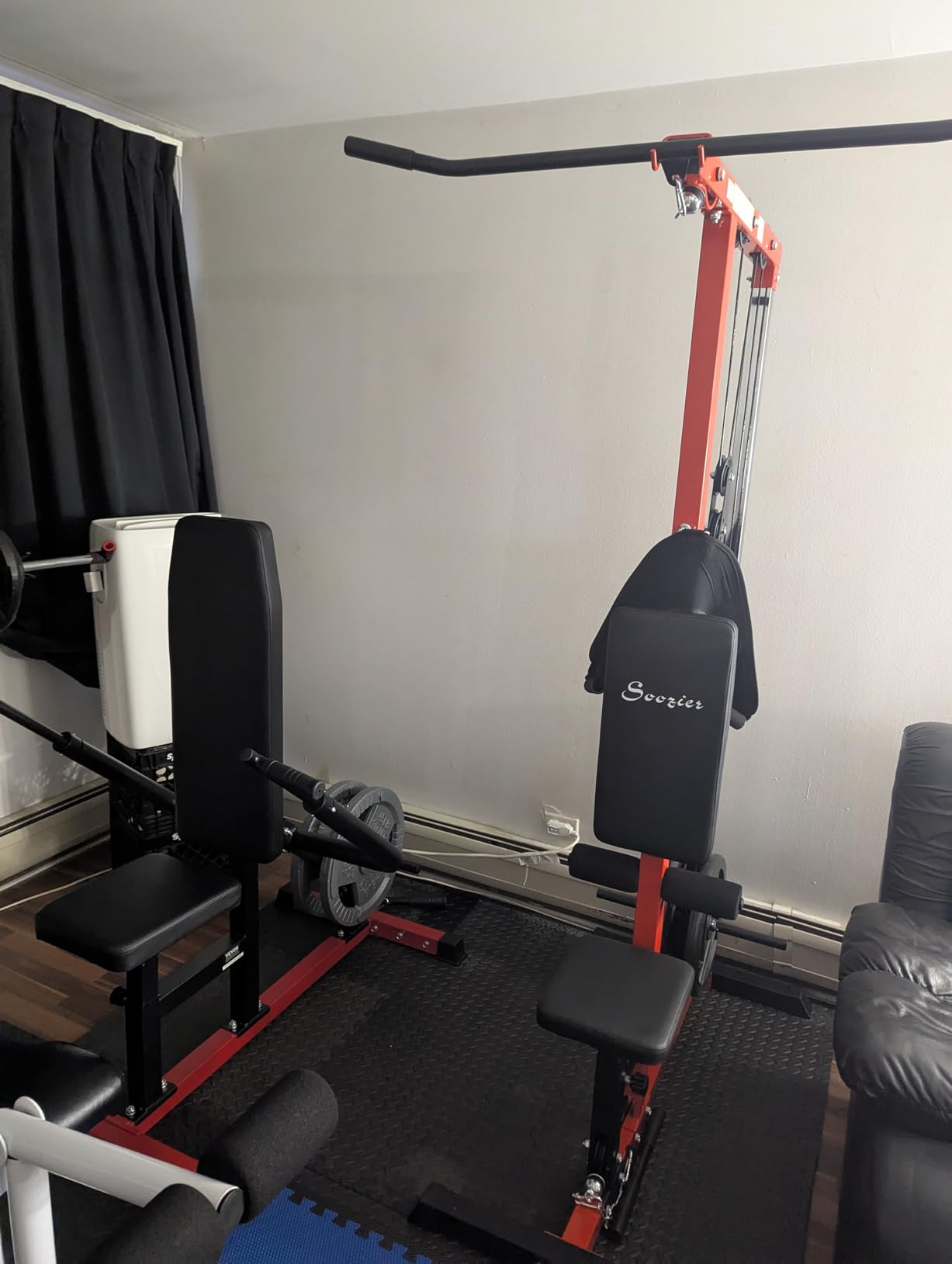 Soozier Cable Machine LAT High Low for Home Gym Black customer photo 1
