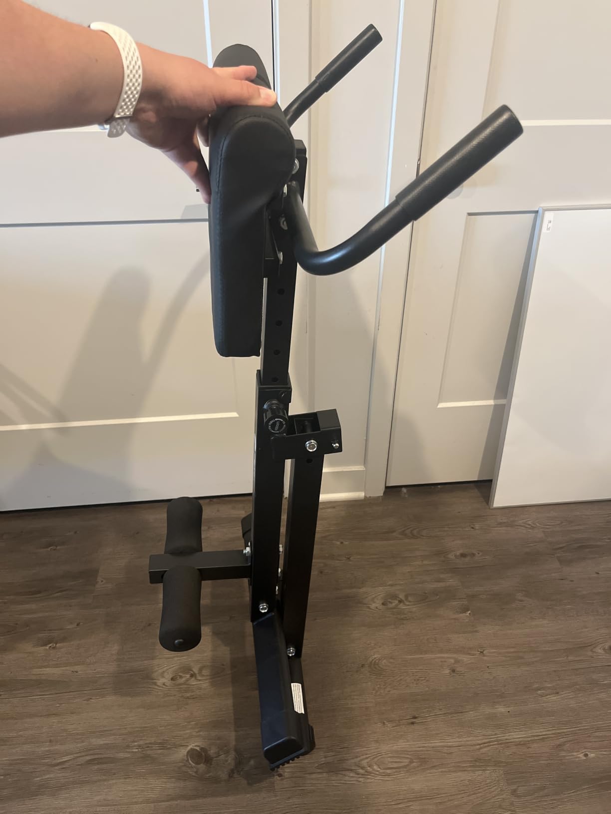 Lifepro SculptTrainer Roman Chair – 20+ Exercises, Foldable, 330 lb Cap | Hyperextension, hip thrusts, sit-ups & back extensions, 10 height positions, padded seat + dual rollers, alloy steel customer photo 2