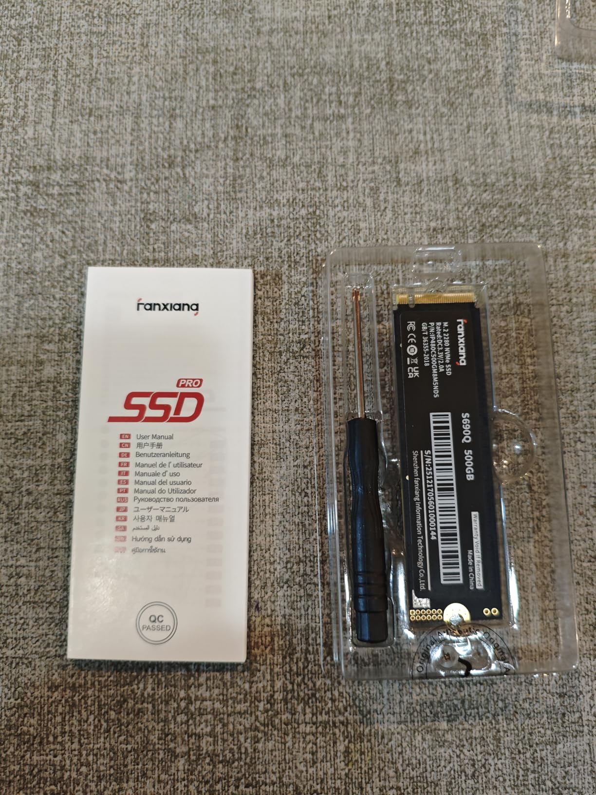 Fanxiang 1TB NVMe SSD PCIe Gen4 M.2 Internal Gaming SSD for PS5, Up to 4800 MB/s, 3D NAND SLC Cache Solid State Drive Upgrade Storage for PC/Laptops S690Q customer photo 2