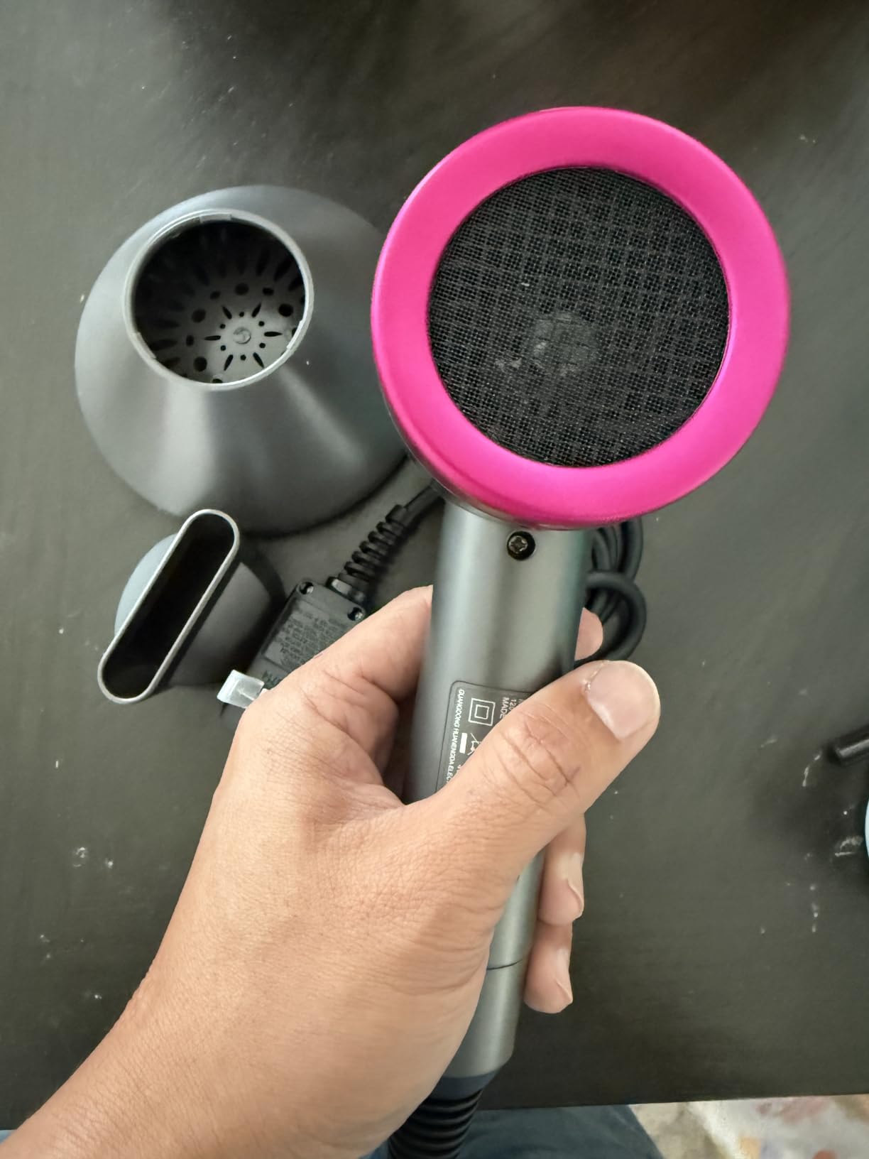 Hair Dryer with Diffuser, CONFU Ionic Blow Dryer 1600W, Portable Lightweight Fast Drying Negative Ion Hairdryer, 3 Heat Settings with Diffuser and Concentrator Nozzle for Home & Travel customer photo 1