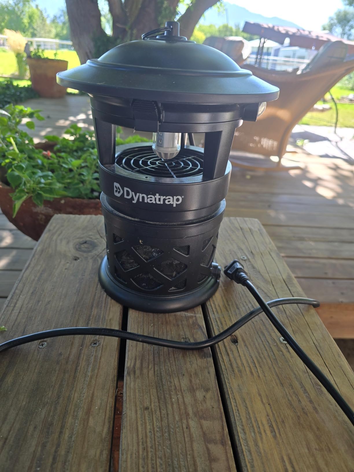 Dynatrap DT1130SR 1/2 Acre Mosquito & Flying Insect Outdoor Trap and Killer – Kills Mosquitoes, Flies, Wasps, Gnats, & Other Flying Insects - Bug Zapper Alternative – Black customer photo 1