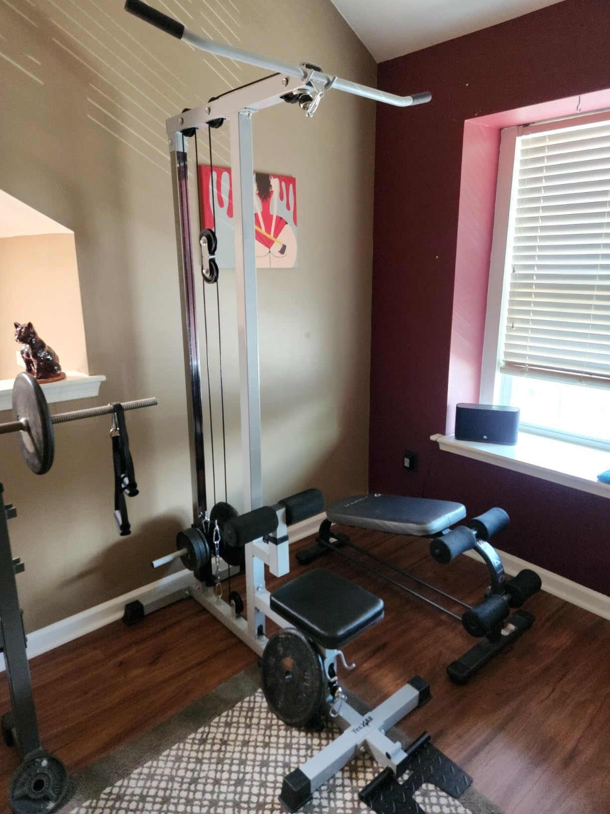 Yes4All LAT Pull Down Machines, LAT Row Cable Machine, LAT Tower with Additional Pulley Cable, High & Low Pulley Stations customer photo 2