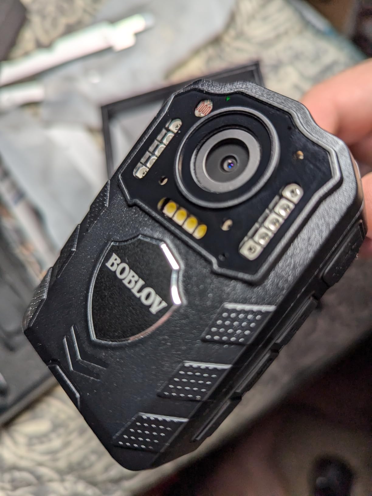 BOBLOV KJ25 1080P Body Camera, 10-13H Battery Night Vision Body Cam | 3000mAh battery, built-in light and card-not-included style for hiking, delivery, law enforcement and pet walking customer photo 1