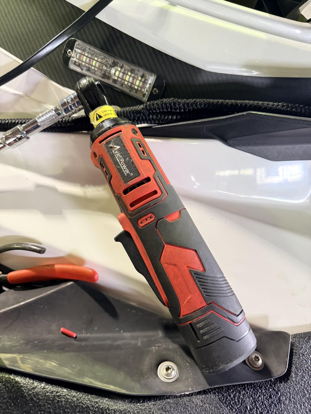 AVID POWER Cordless Power Electric Ratchet Wrench 44.2 Ft-lbs, 2 Batteries customer photo 1