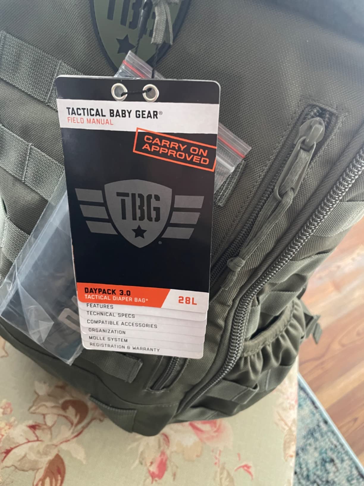 Tactical Baby Gear Daypack Tactical Diaper Bag Backpack - Coyote Brown customer photo 1