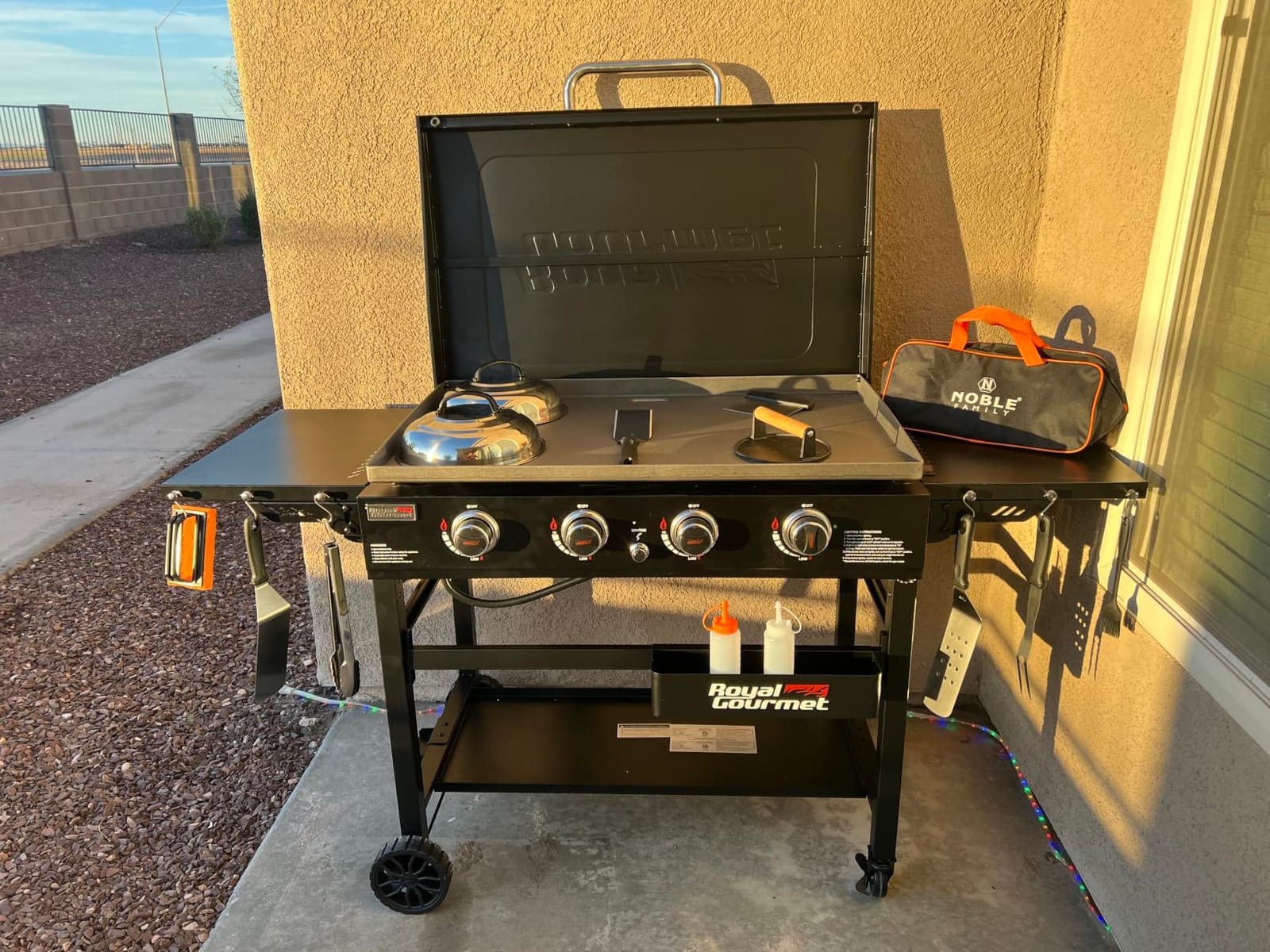 Royal Gourmet GB4000P 4 Burner Propane Gas Griddle, Hard Cover, Side Tables customer photo 1
