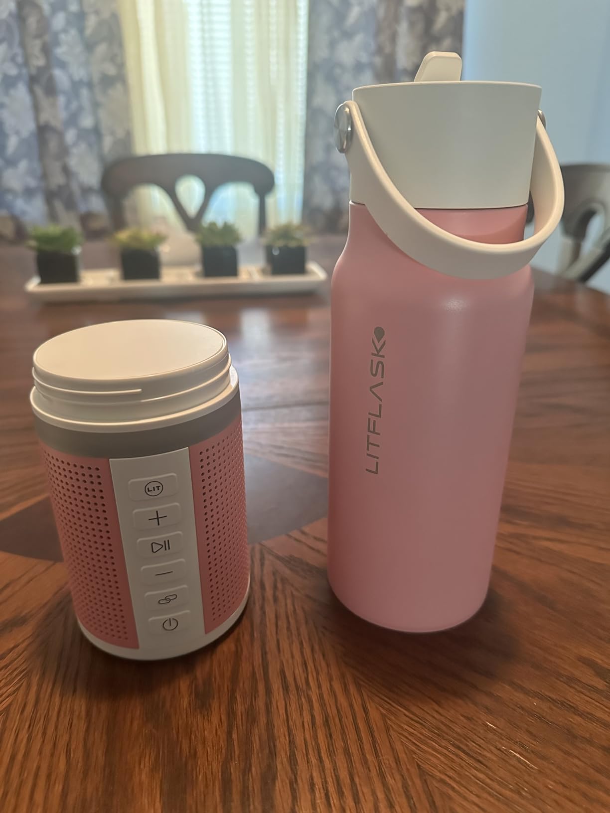 LitFlask Smart Water Bottle, Ultra Premium Bluetooth Speaker, Portable Charging, 20oz Stainless Steel customer photo 2