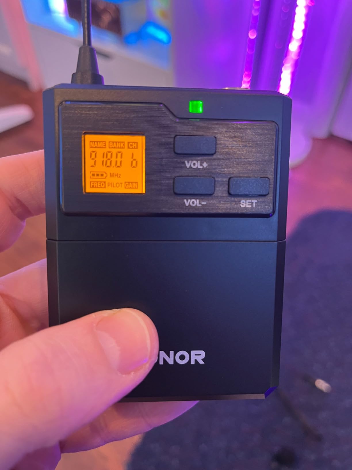 TONOR UHF Wireless Microphones System with Headset/Lavalier Lapel Mics, Bodypack Transmitter, Receiver, 4 * 10 Channels, 90 m/295ft Range for Live Singing Karaoke Church Party DJ, 4 Bodypack Mics customer photo 1