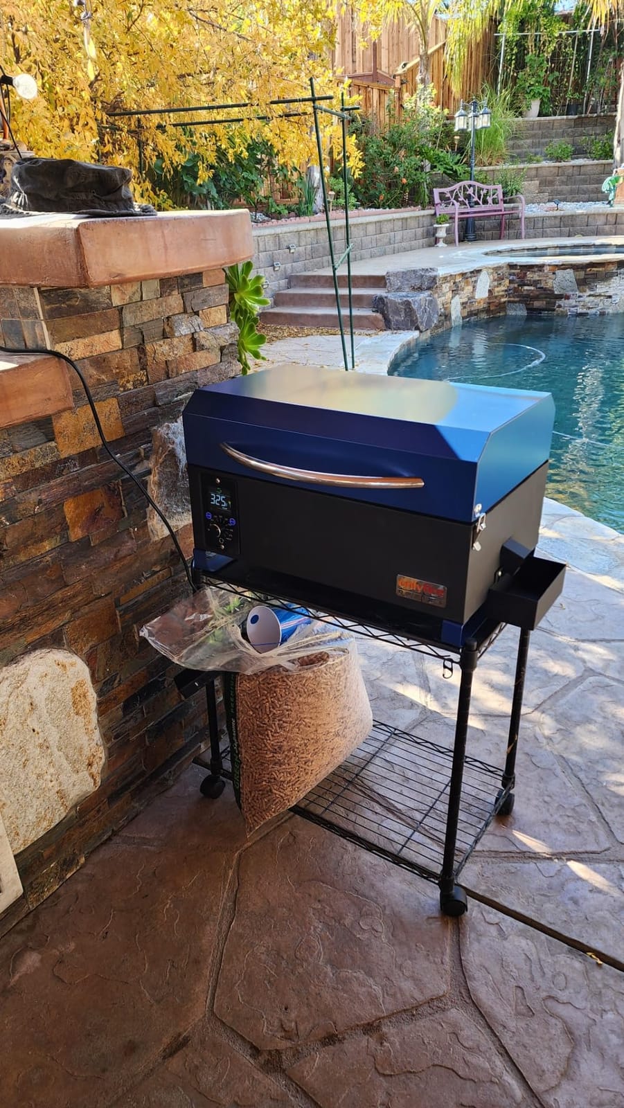 ONLYFIRE GRILLS BBQ Wood Pellet Grill Smoker with Meat Probe, Black GS314 customer photo 2
