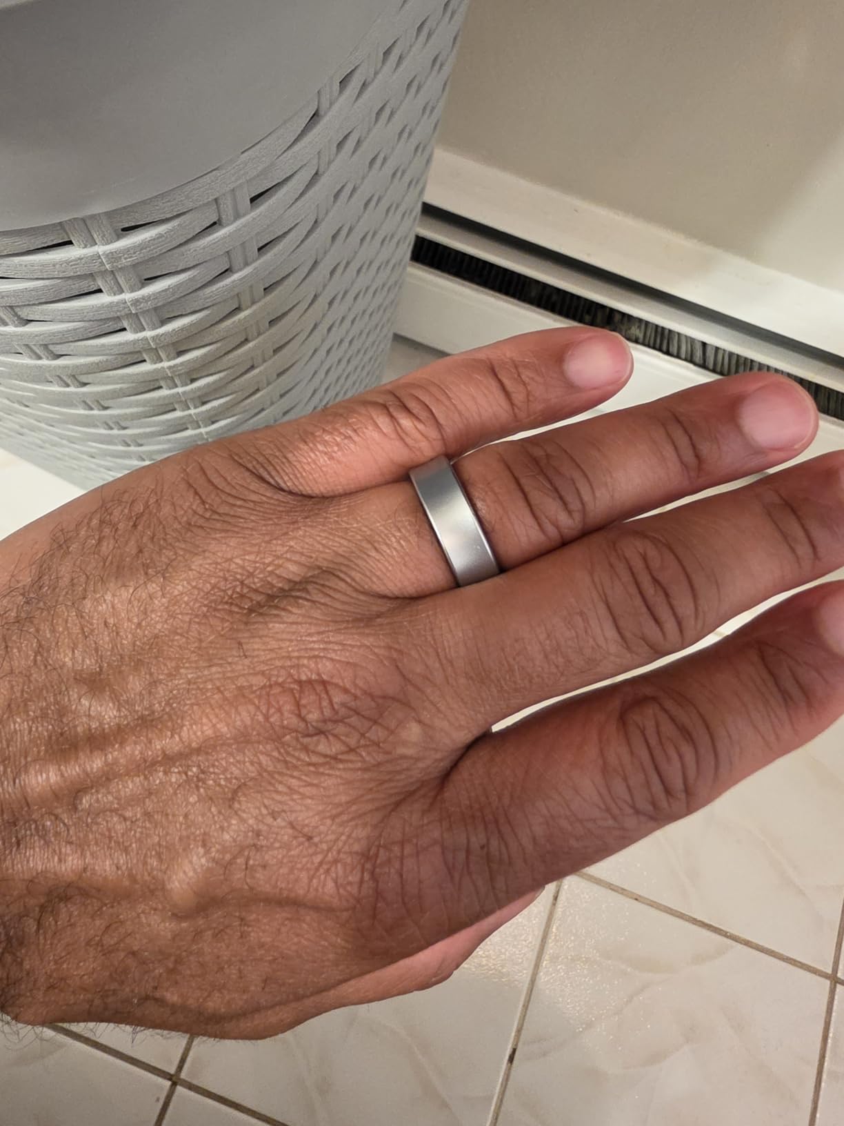SAMSUNG Galaxy Ring, AI Smart Ring, Size First w/Sizing Kit, No App Subscription, Fitness Monitor, Sleep Tracker, Up to 7-Day Battery, Size 11, Titanium Black [US Version, 1Yr Manufacturer Warranty] customer photo 1