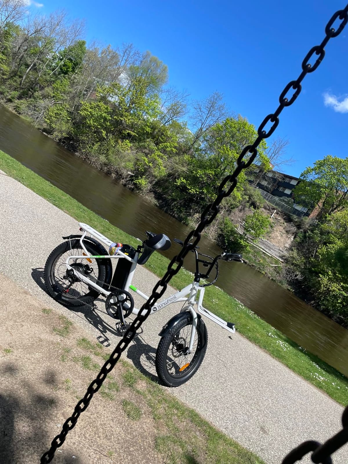 isinwheel U7S Electric Bike for Adult,Peak 1500W Motor 48V 20Ah Battery Up to 20+ MPH & 80 Miles Step-Thru Cargo Ebike,7-Speed All Terrain Fat Tire Front Suspension E-Bike customer photo 2