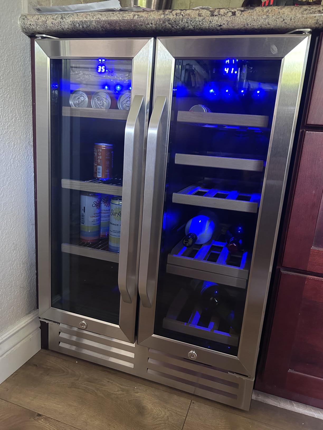 24 Inch 2 IN 1 Dual Zone Drawer Wine and Beverage Refrigerator customer photo 2
