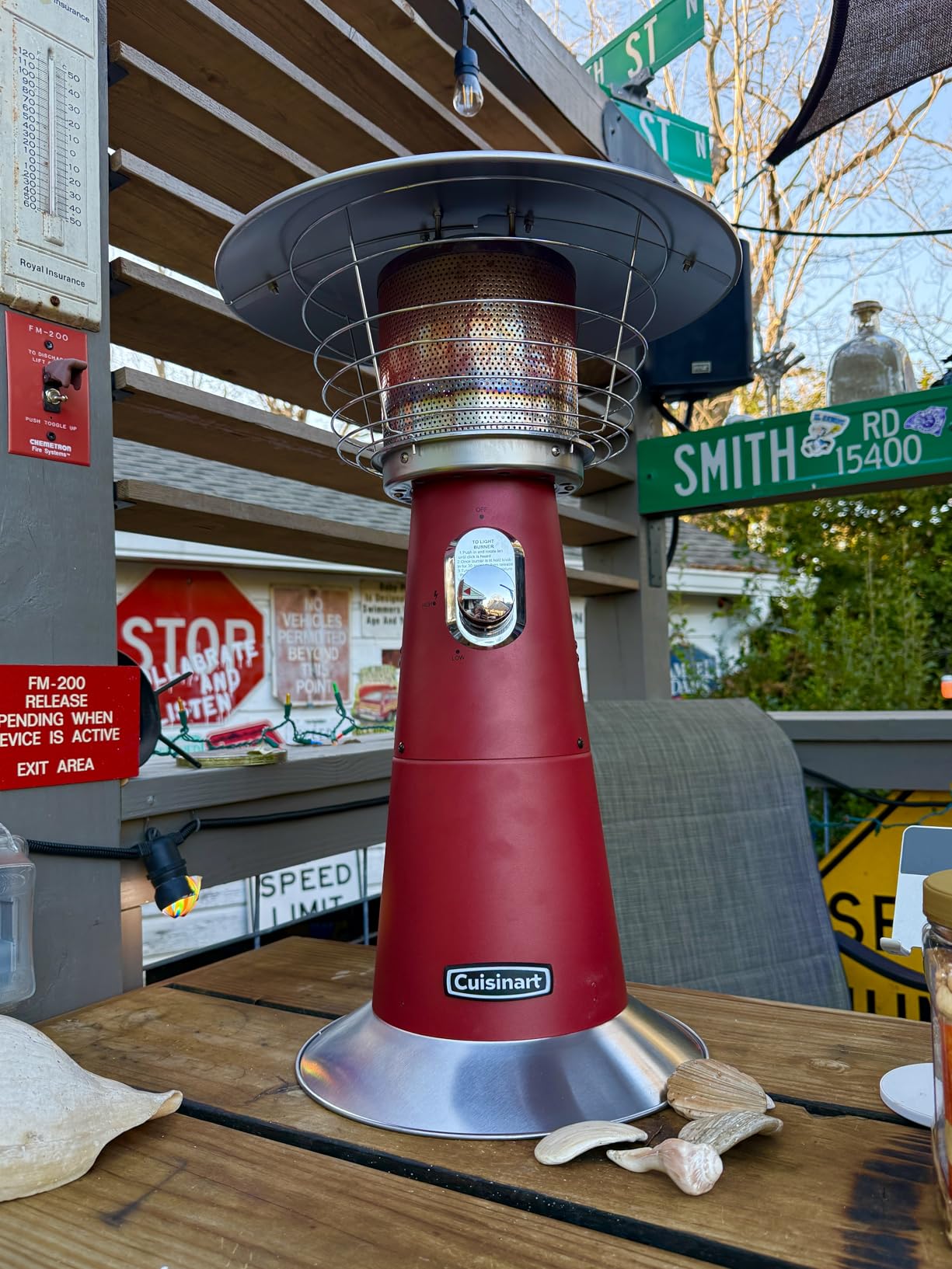 Cuisinart Patio Heater, Tabletop, Anti-Tilt Safety Switch, 11,000 BTU, Gray customer photo 2