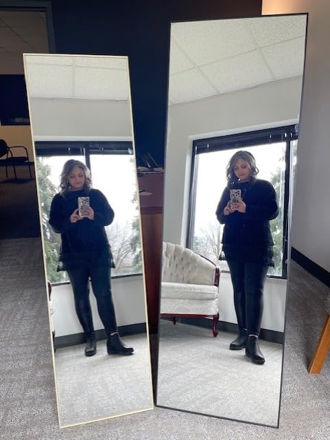 BEAUTYPEAK Full Length Mirror with Stand, 56
