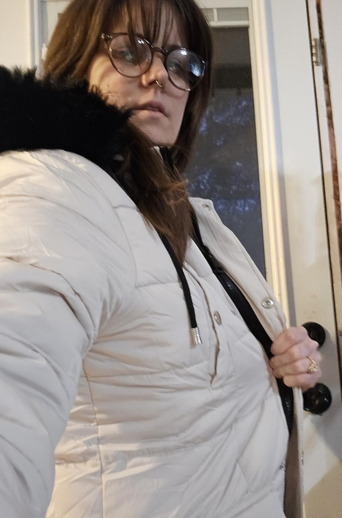 MOERDENG Women's Waterproof Long Winter Down Coats Warm Puffer Jacket Parka customer photo 2
