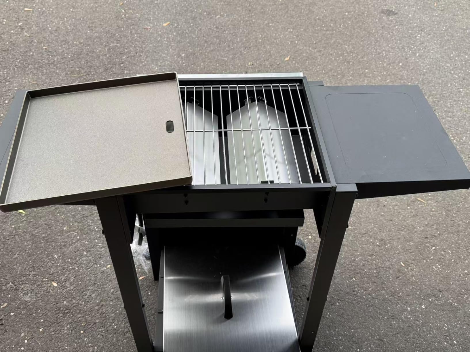 2 in 1 Griddle Grill Combo Small Propane Grill for Outdoor BBQ customer photo 1