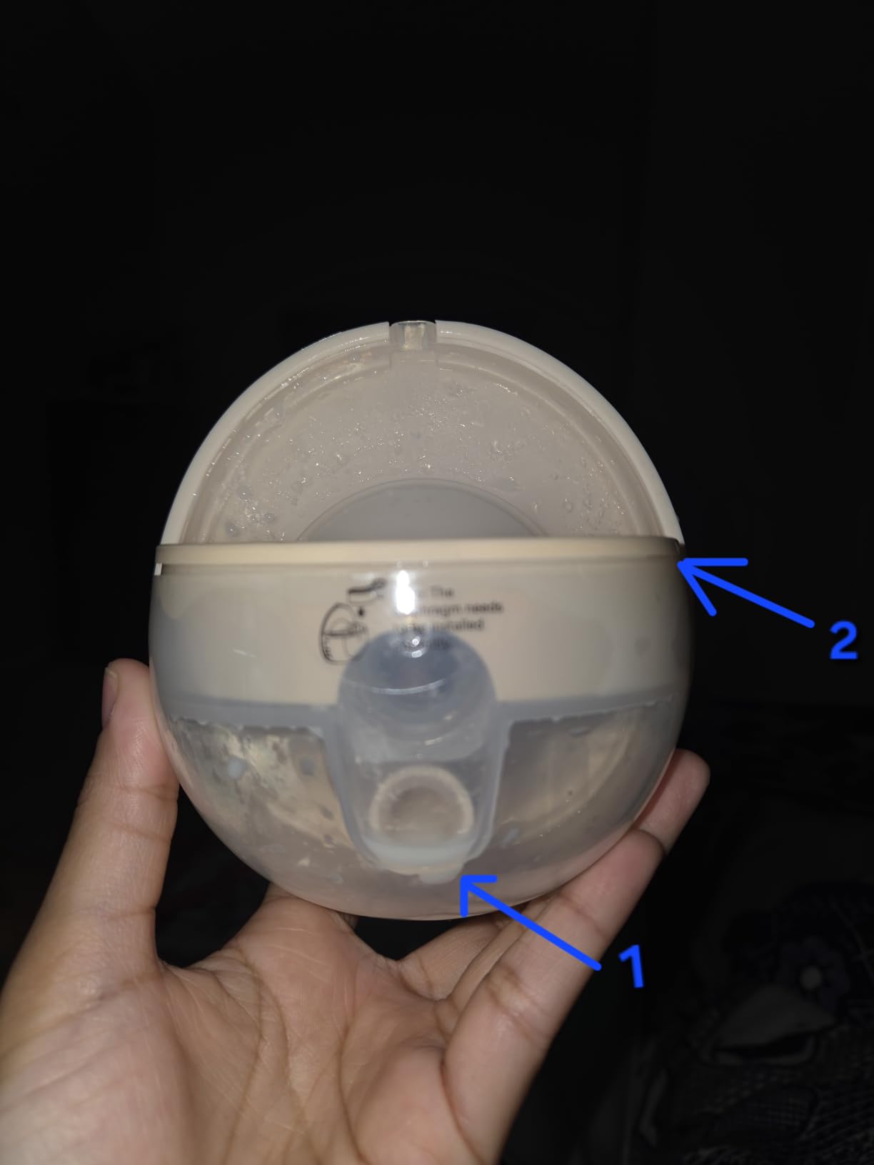 Paruu Hands Free Breast Pump P16, Wearable Breast Pump Electirc Portable with 4 Modes & 12 Levels, Max 309mmHg Strong Suction 19/21/24mm Flange Inserts Wearable Breastfeeding Pump, 2 Pack（Nude customer photo 1