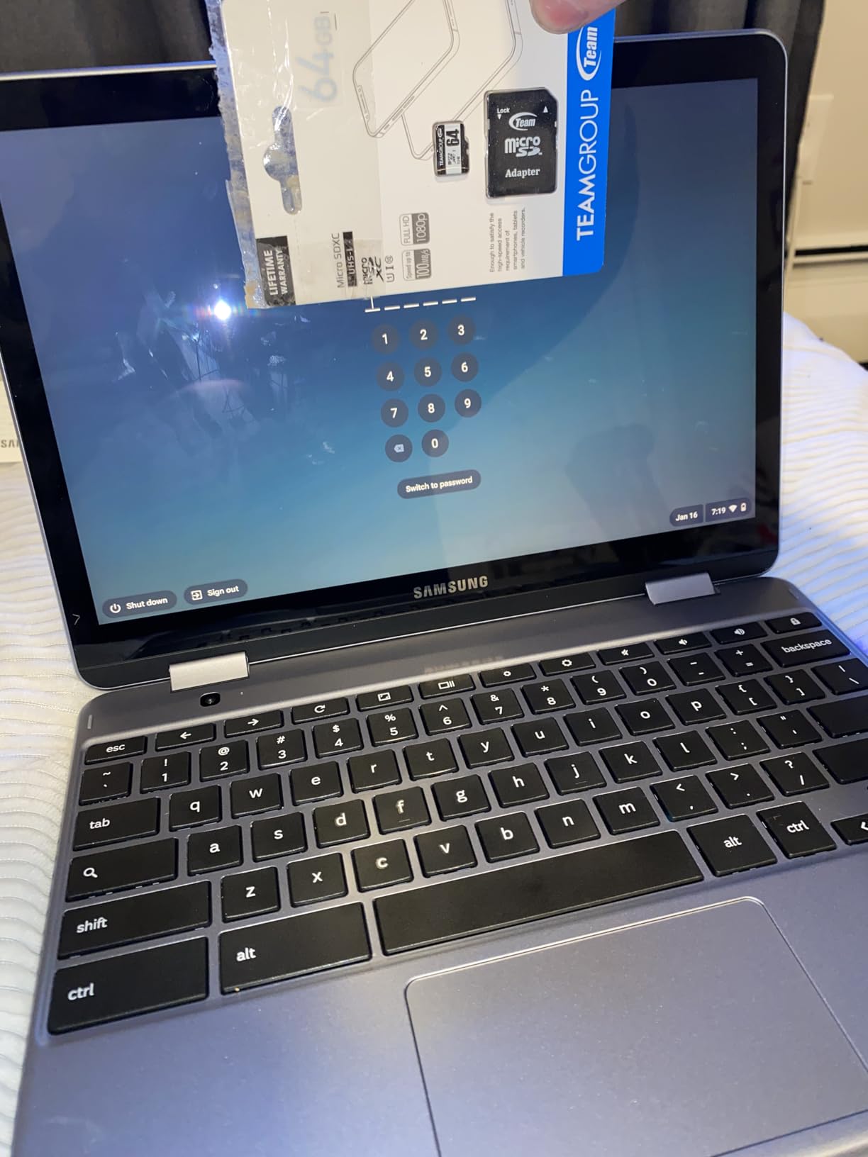 Samsung Chromebook Plus V2 360 2-in-1 Laptop w/Dual Webcam (12.2