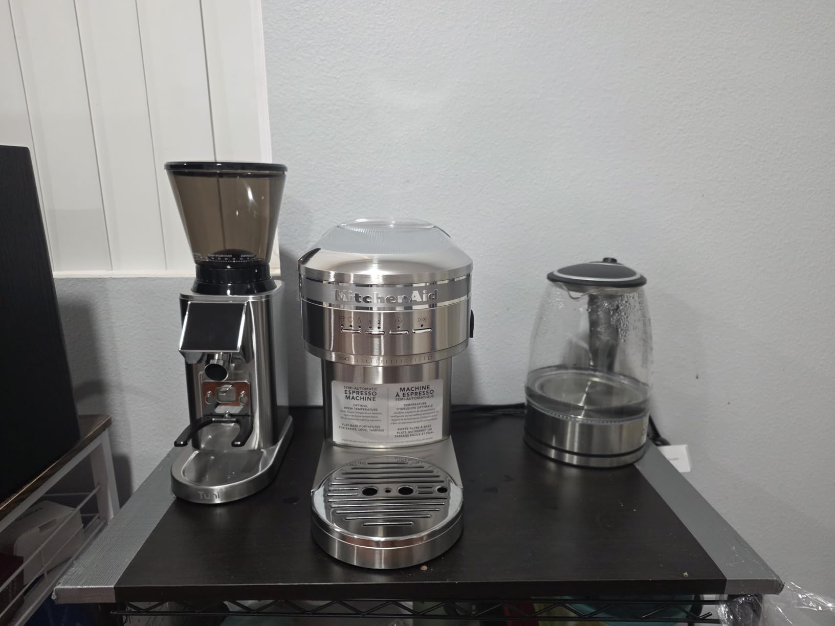 Tuni G1 Conical Burr Coffee Grinder, 48 Grind Settings, Ivory customer photo 2
