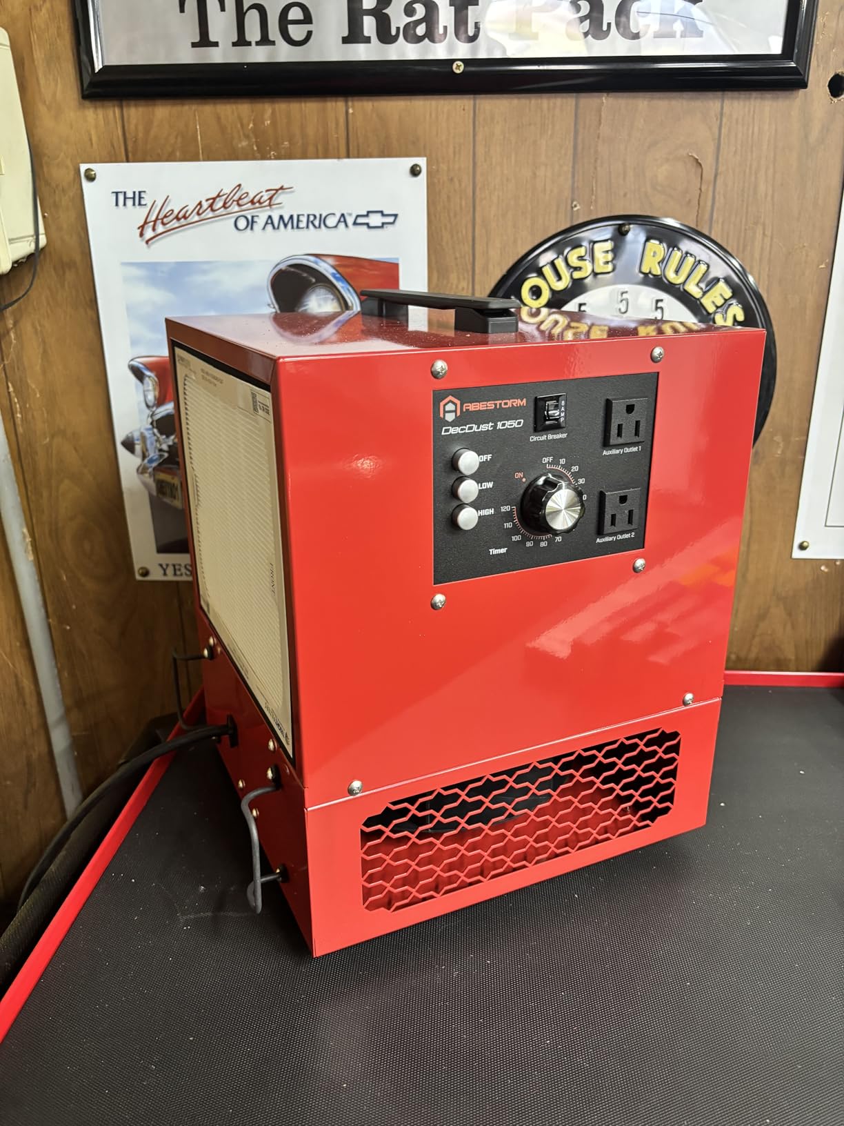 Abestorm Tabletop Dust Collector with Timer for Woodworking Shops customer photo 1